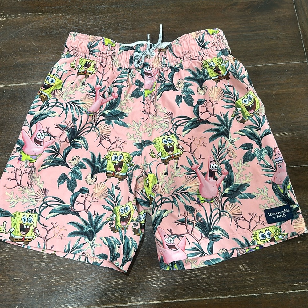 Abercrombie SpongeBob Swim Trunks 11/12